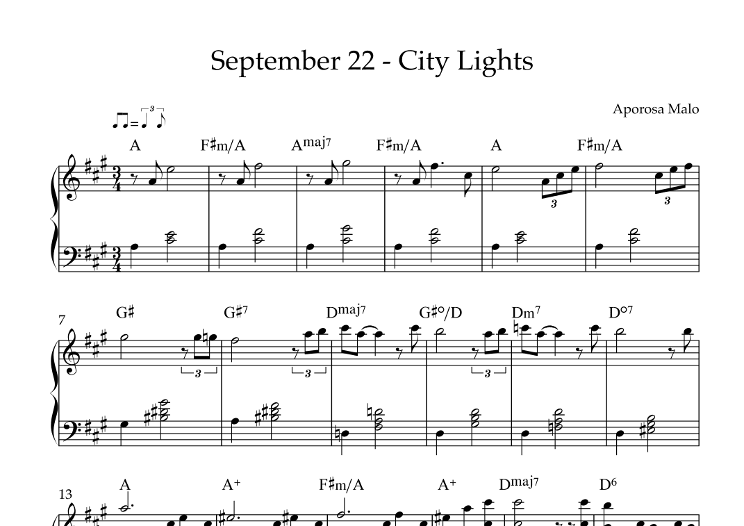 September 22 - City Lights