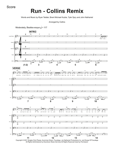 Run - Score Only (arr. Collins)