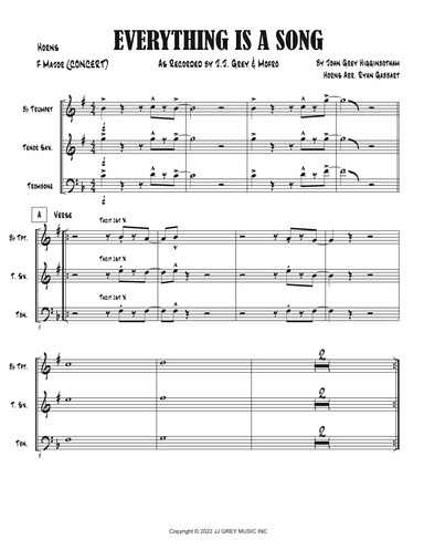 Everything Is A Song (arr. Ryan Gabbart)