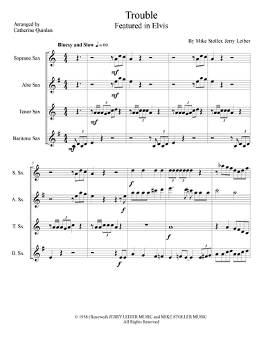 Trouble (arr. Catherine Quinlan)
