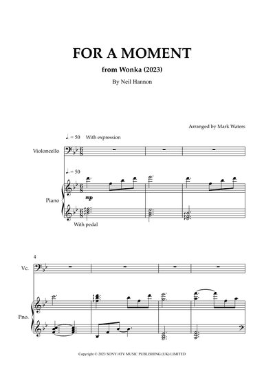 For A Moment (arr. Mark Waters)