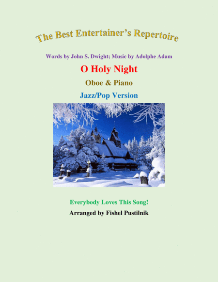 "O Holy Night" for Oboe and Piano-Jazz/Pop Version (arr. Fishel Pustilnik)