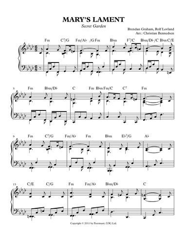 Mary's Lament (arr. Christian Bennedsen)