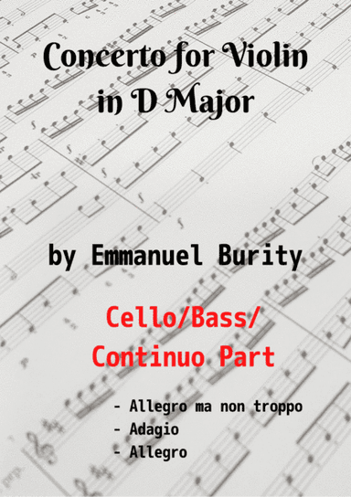 Concerto for Violin in D Major by Emmanuel Burity (1969- )