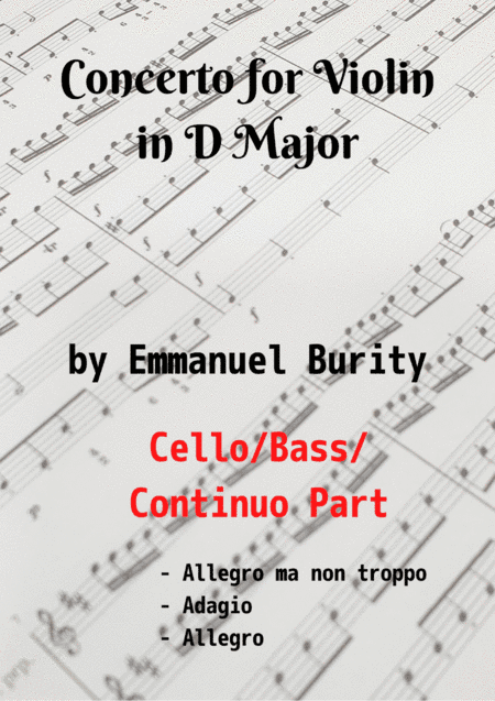 Concerto for Violin in D Major by Emmanuel Burity (1969- )