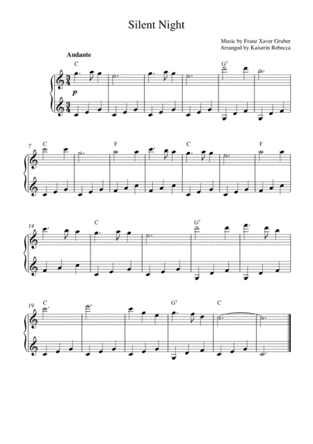 Silent Night (Music Box Version) (arr. Kaiserin Rebecca)