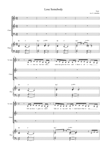 Lose Somebody (arr. Emma Littledike)