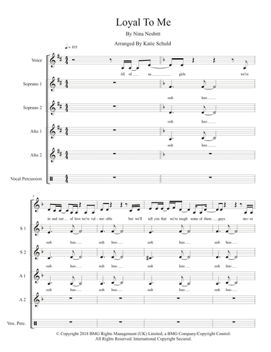 Loyal To Me (arr. Katie Schuld)