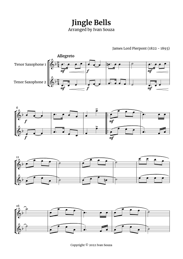 Jingle Bells (arr. Ivan Souza)