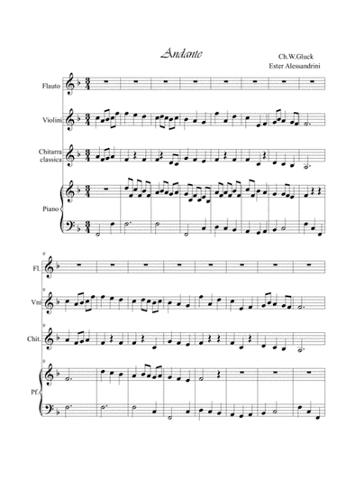 Andante. Quartet (arr. ester)