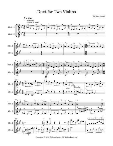 Duet for Two Violins