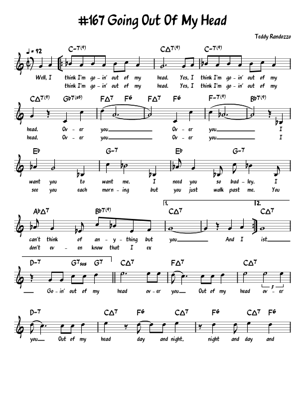 Going Out Of My Head (arr. John Fries)