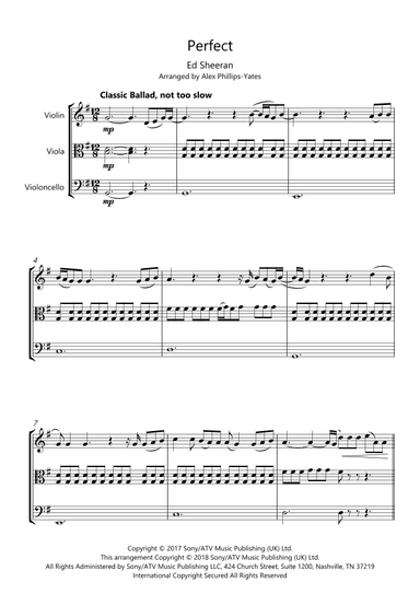 Perfect (arr. Alex Phillips-Yates)