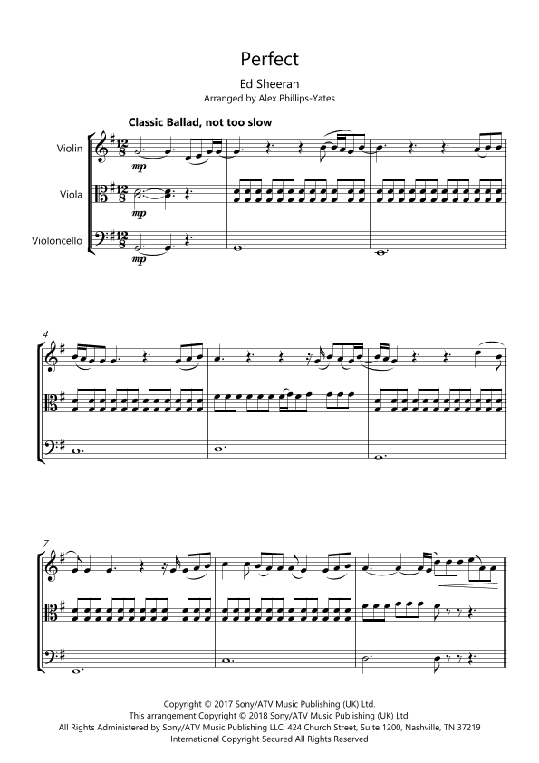 Perfect (arr. Alex Phillips-Yates)