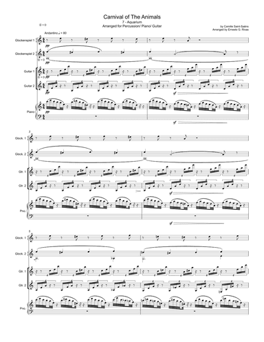 Aquarium, from Carnival of The Animals (arr. Ernesto G. Rivas)