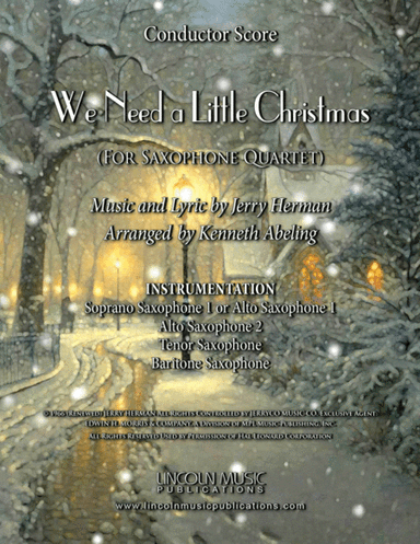 We Need A Little Christmas (arr. Kenneth Abeling)