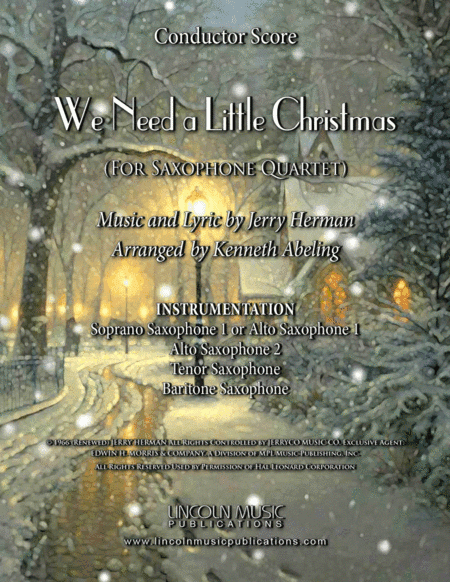 We Need A Little Christmas (arr. Kenneth Abeling)