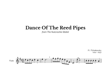 Dance Of The Reed Pipes for Easy Flute Solo (arr. Marcos Soares)
