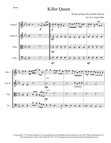 Killer Queen (arr. José angel Ortiz ramirez)