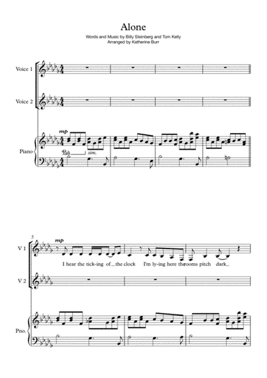 Alone (arr. Katherine Burr)