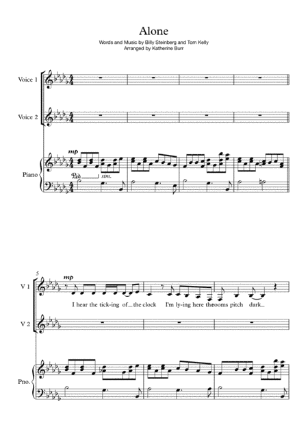 Alone (arr. Katherine Burr)