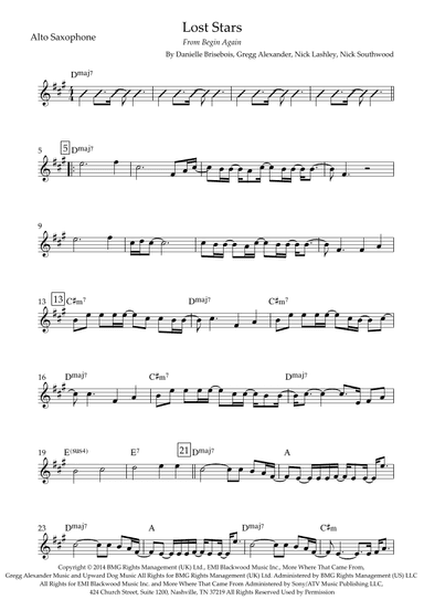 Lost Stars (arr. Fabio Britto)