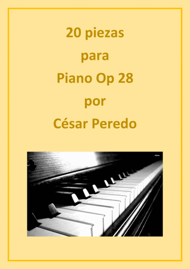 20 piezas para piano solo Op 28