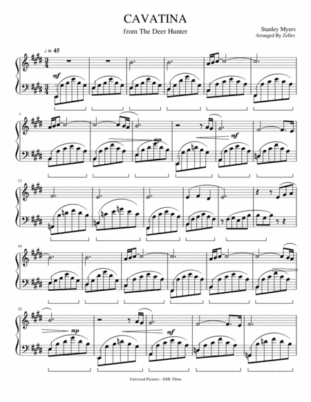 Cavatina (arr. Zellev)