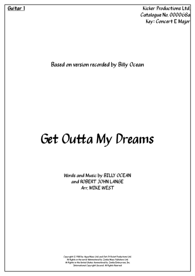 Get Outta My Dreams, Get Into My Car (arr. Arr. Mike West)