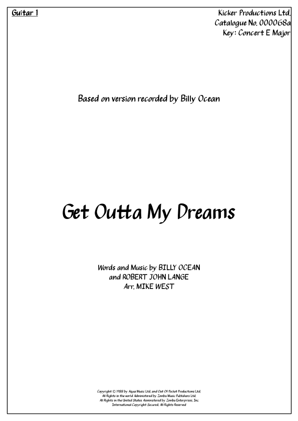 Get Outta My Dreams, Get Into My Car (arr. Arr. Mike West)