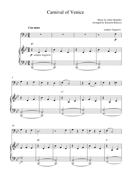 Carnival of Venice (arr. Kaiserin Rebecca)
