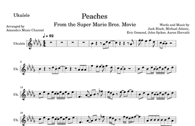 Peaches (arr. Amanda's Music Channel)