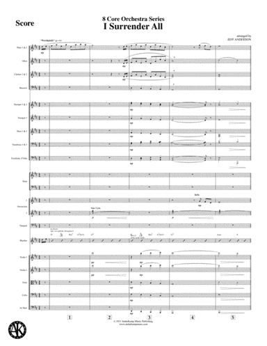 I Surrender All - 8 Core Orchestra (arr. Jeff D. Anderson)