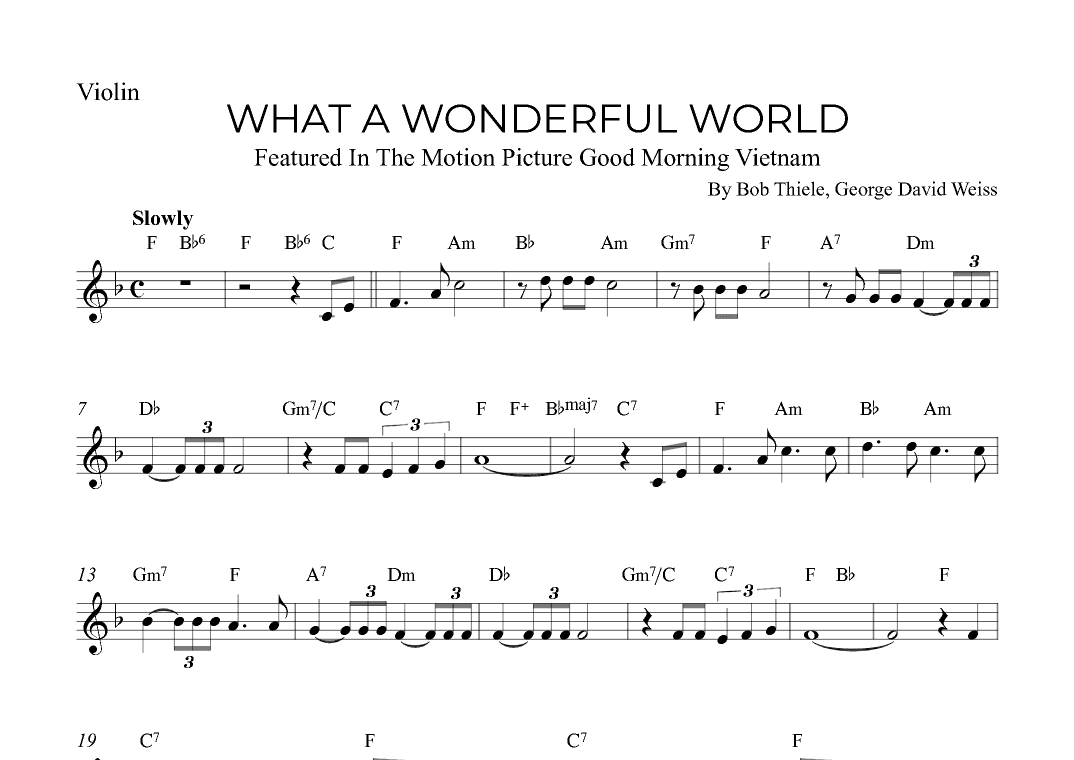 What A Wonderful World (arr. Alex Nunes Rodrigues)