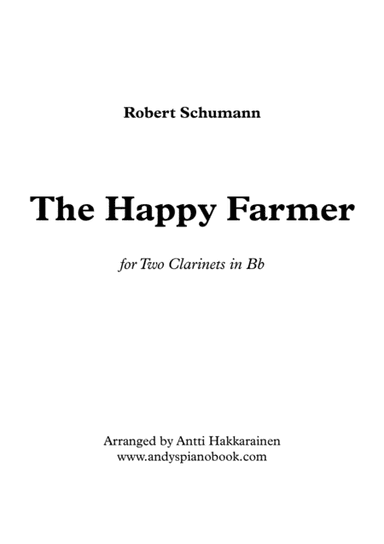 The Happy Farmer - for 2 Clarinets in Bb (arr. Antti Hakkarainen)