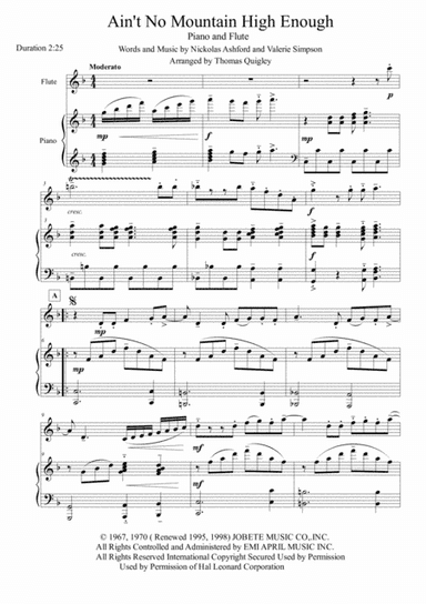 Ain't No Mountain High Enough (arr. Thomas Quigley)