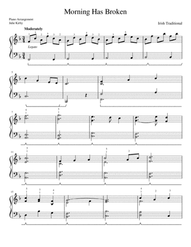 Morning Has Broken (arr. Julie Kirby)