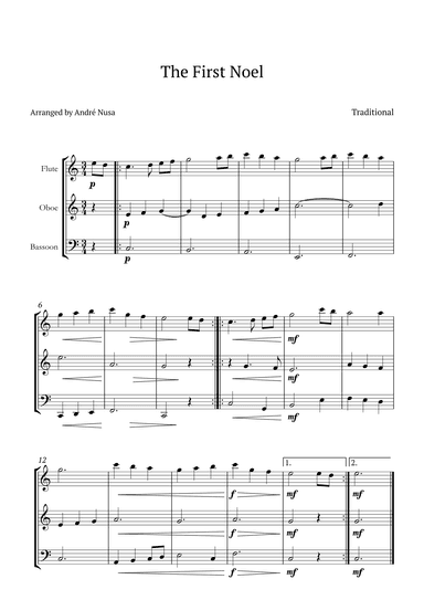 The First Noel (arr. André Nusa)