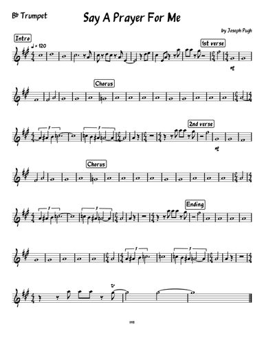 Say A Prayer For Me (Choir with Brass Accompaniment)