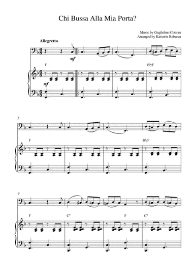 Chi Bussa Alla Mia Porta? (arr. Kaiserin Rebecca)