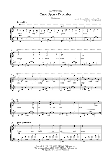 Once Upon A December (arr. Alexander Joseph)