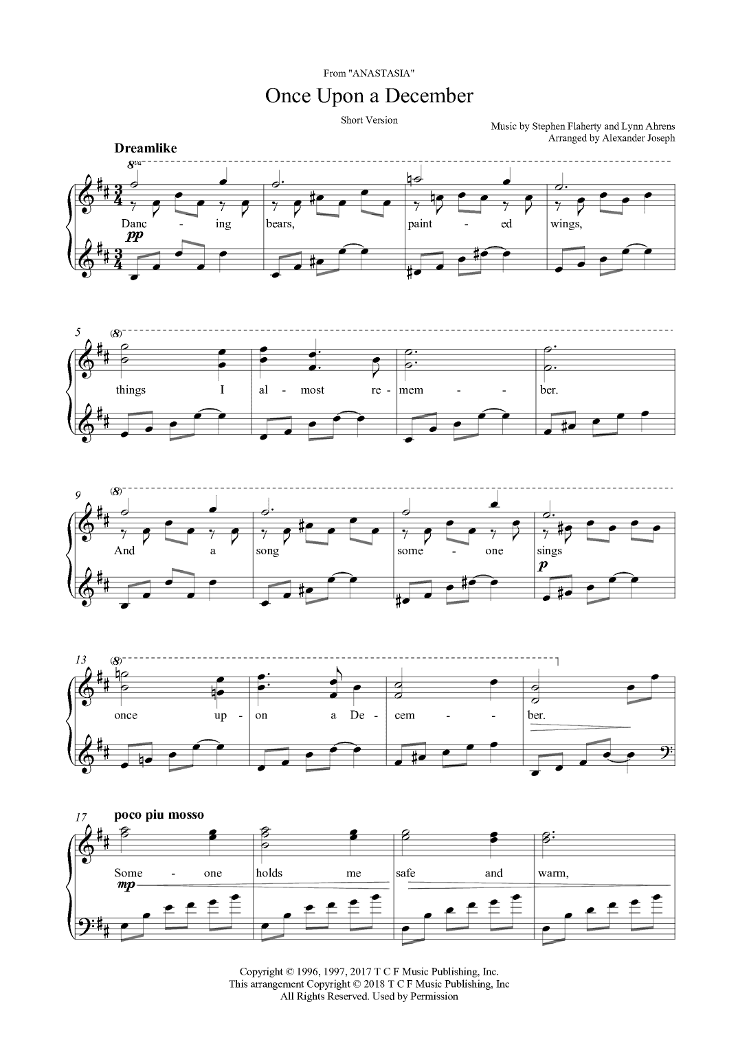 Once Upon A December (arr. Alexander Joseph)