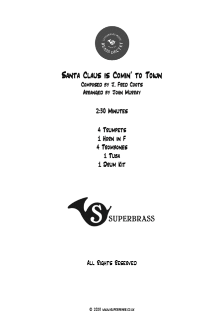 Santa Claus Is Comin' To Town (arr. John Murray)