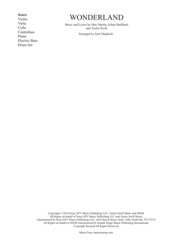 Wonderland (arr. Jack Majdecki)