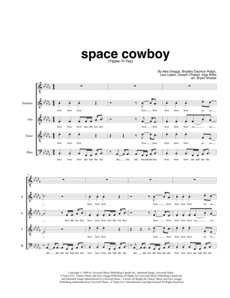Space Cowboy (yippie-yi-yay) (arr. Bryan Sharpe)