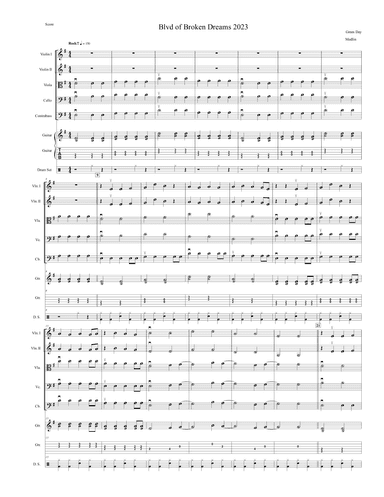 Boulevard Of Broken Dreams (arr. Robert Medlin)