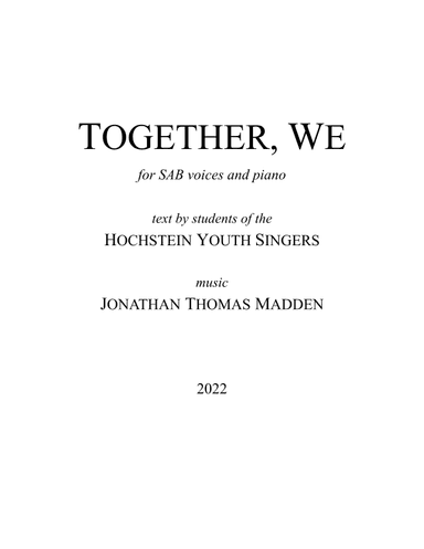 Together, we
