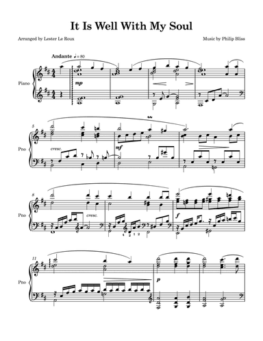 It Is Well With My Soul (arr. Lester Le Roux)