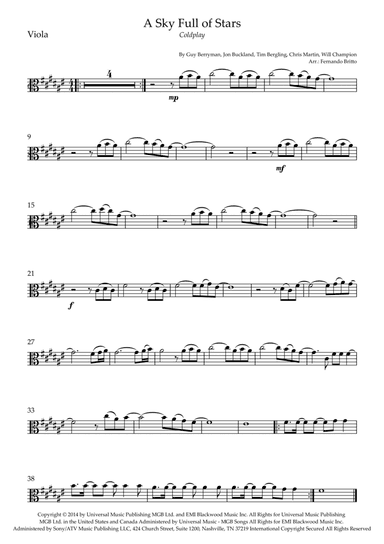 A Sky Full Of Stars (arr. Fernando Britto)