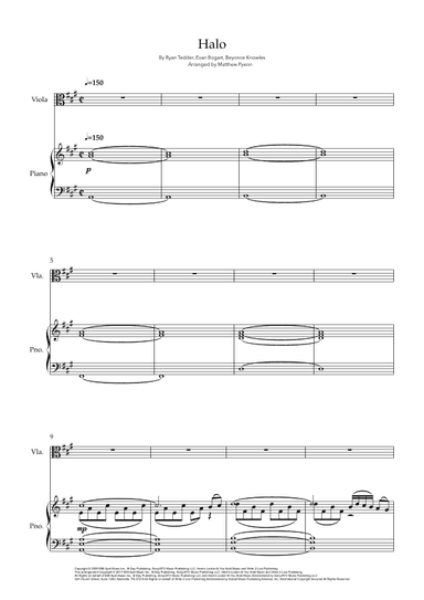 Halo (arr. Matthew pyeon)